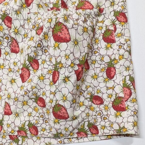 Kate Quinn Gathered Pocket Button Dress Strawberry Floral Organic Cotton Women M - Picture 10 of 10